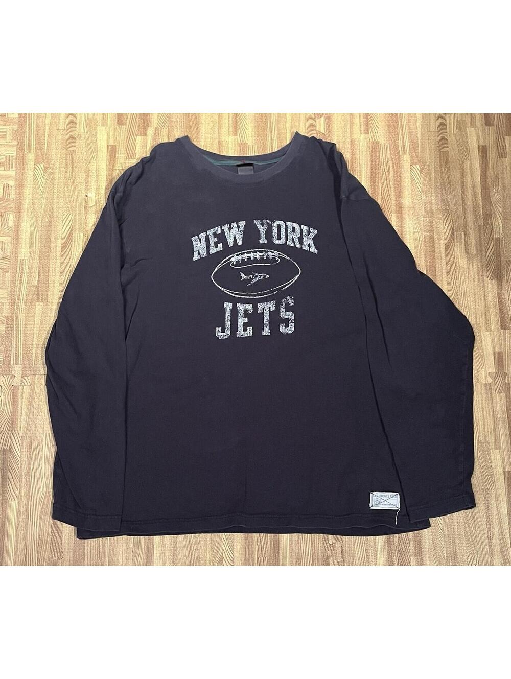 New York Jets Long Sleeve T-Shirt Gridiron Classic Mens Size XL